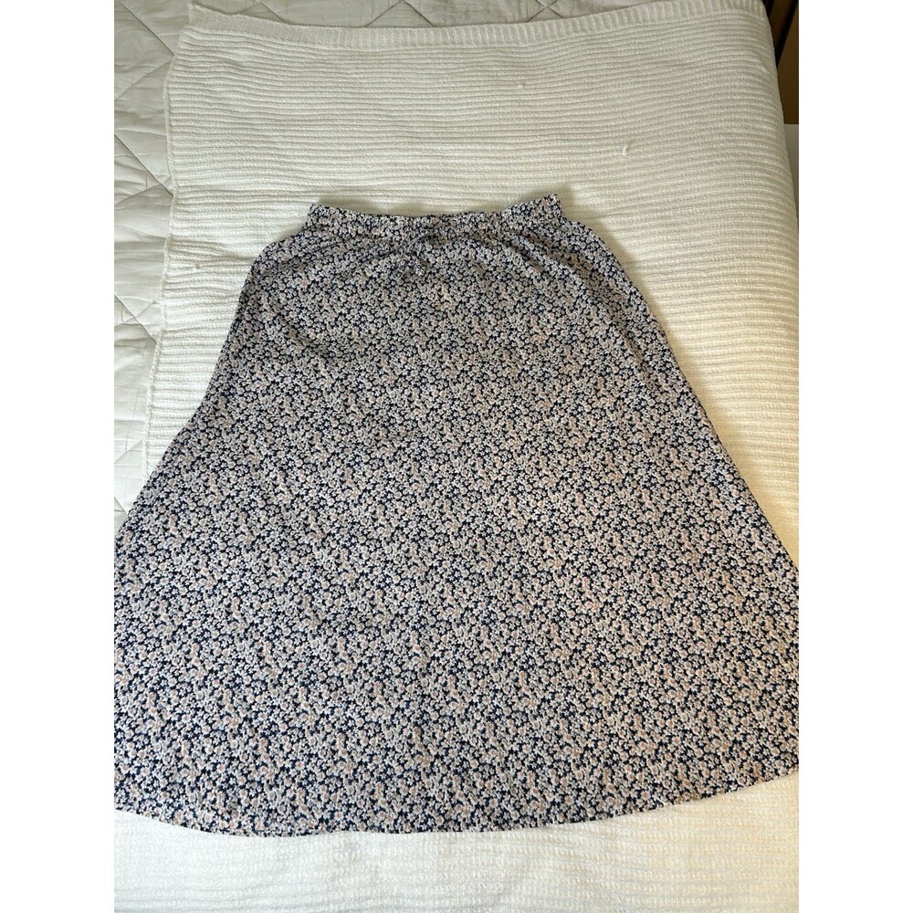 NEW Simlu Skirt Women XXL 2XL Ditsy Floral Print Maxi High Waist Slip Pull On